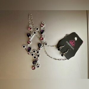 NWT Blossom Queen - purple - Paparazzi necklace/earrings
